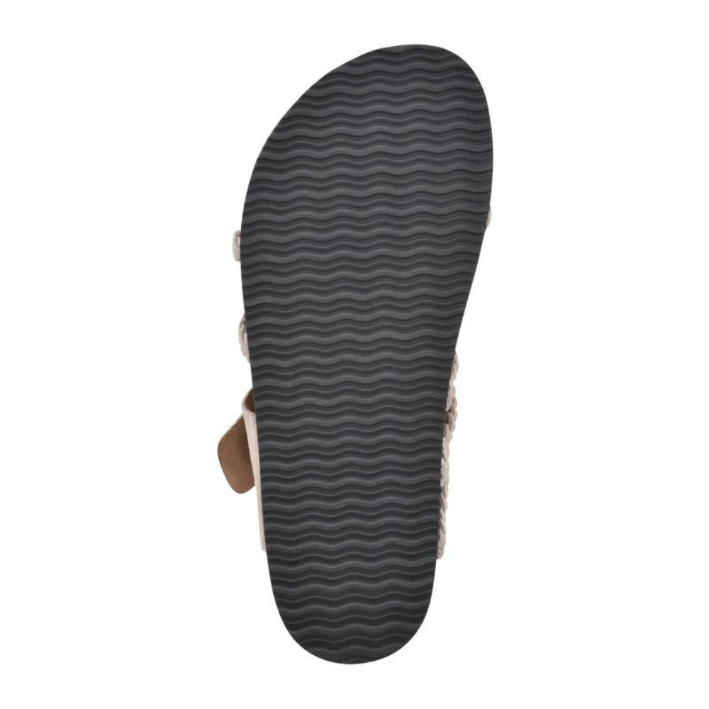 Women's Braided Suede Sandals with Cork Footbed | Haven