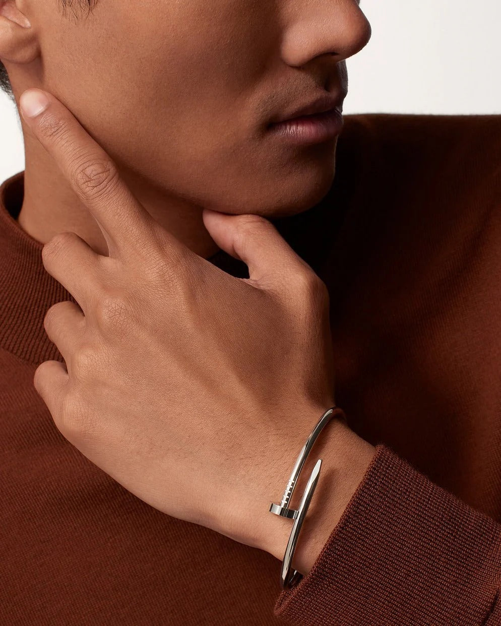 Stainless Steel Screw Bracelet Women | Modern Polished Design