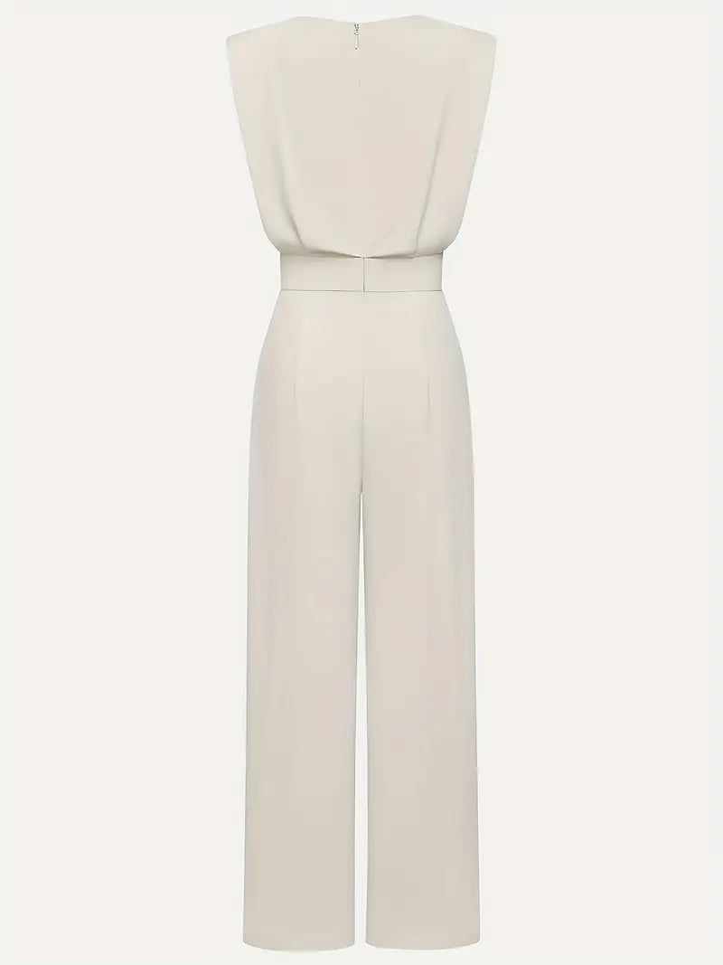 Black Wide Leg Jumpsuit for Women – Formal Elegance