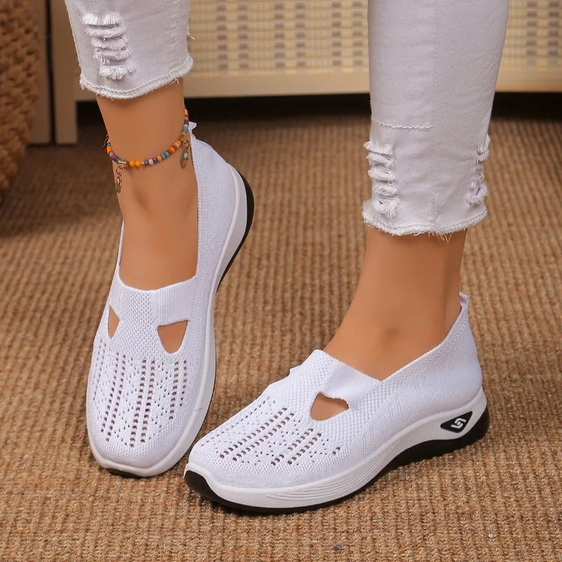 Women's Breathable Slip-On Sneakers | Orthopedic Walking Shoes