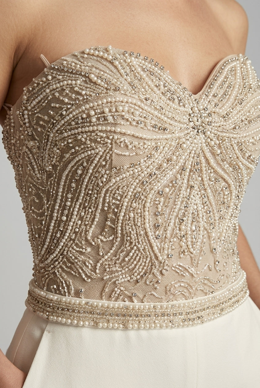 Sequin Jumpsuit for Women | Strapless Evening Formal Wear