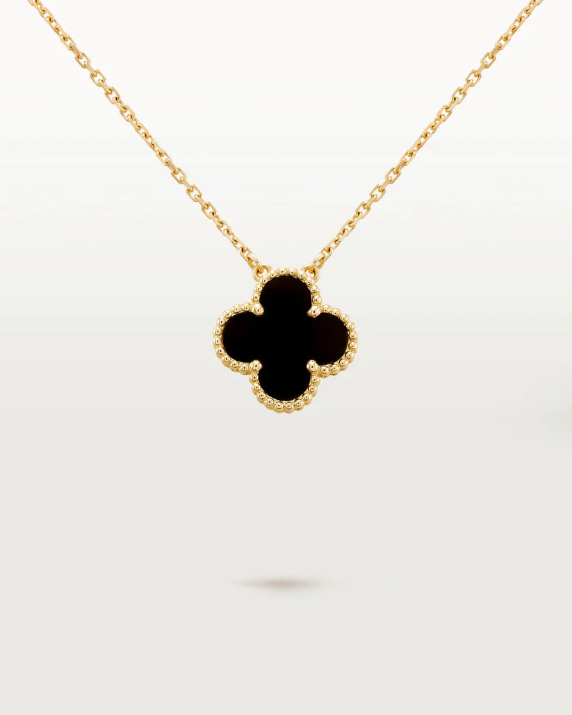 Stainless Steel Four-Leaf Clover Pendant Necklace for Women