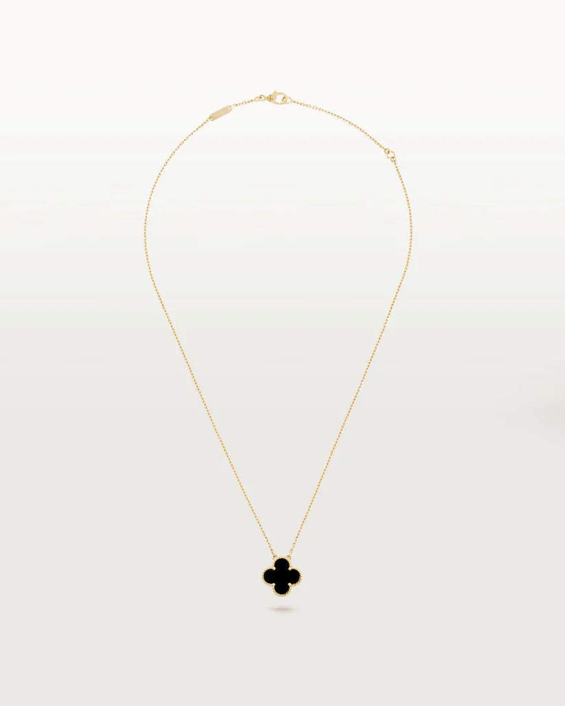 Stainless Steel Four-Leaf Clover Pendant Necklace for Women