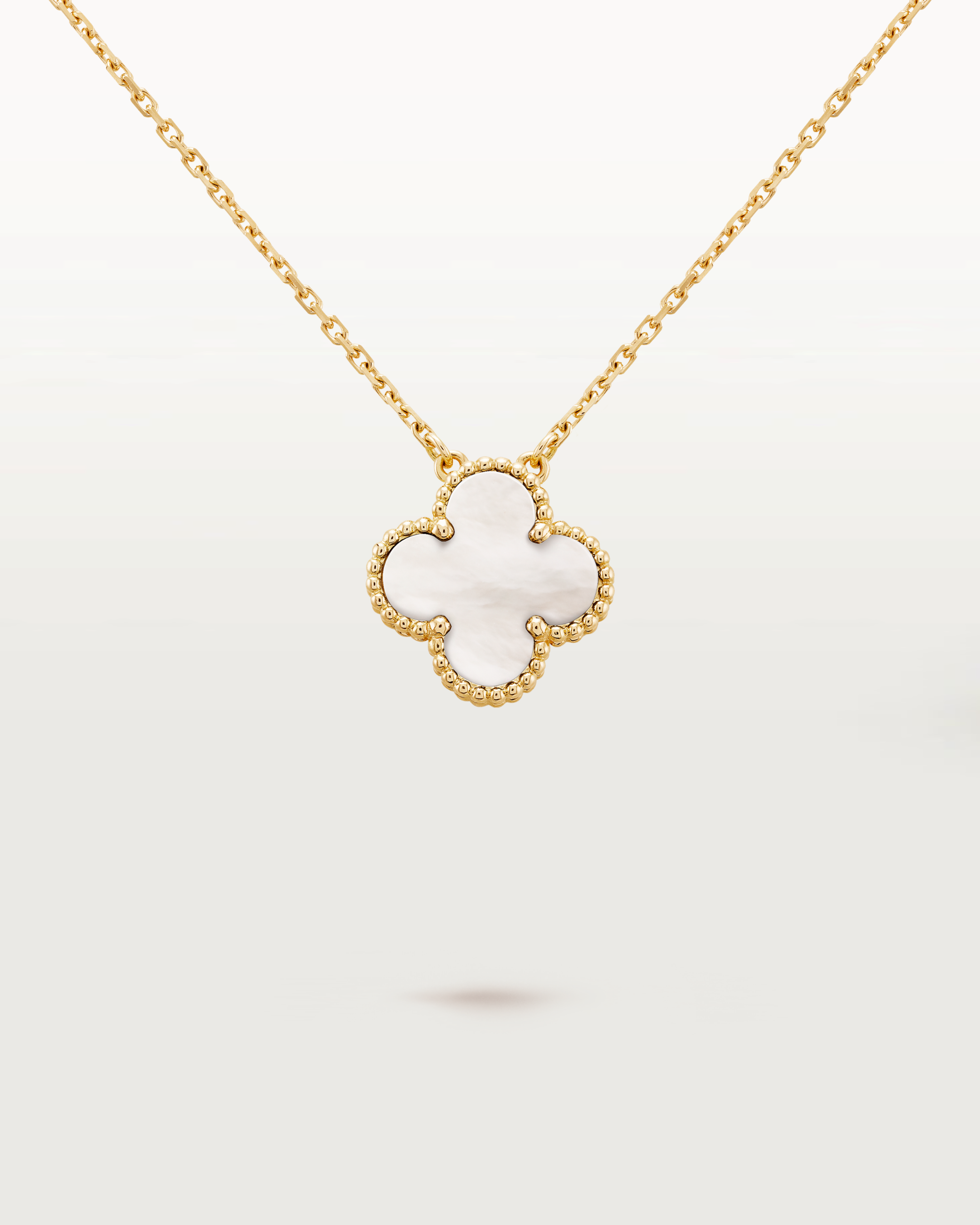 Stainless Steel Four-Leaf Clover Pendant Necklace for Women