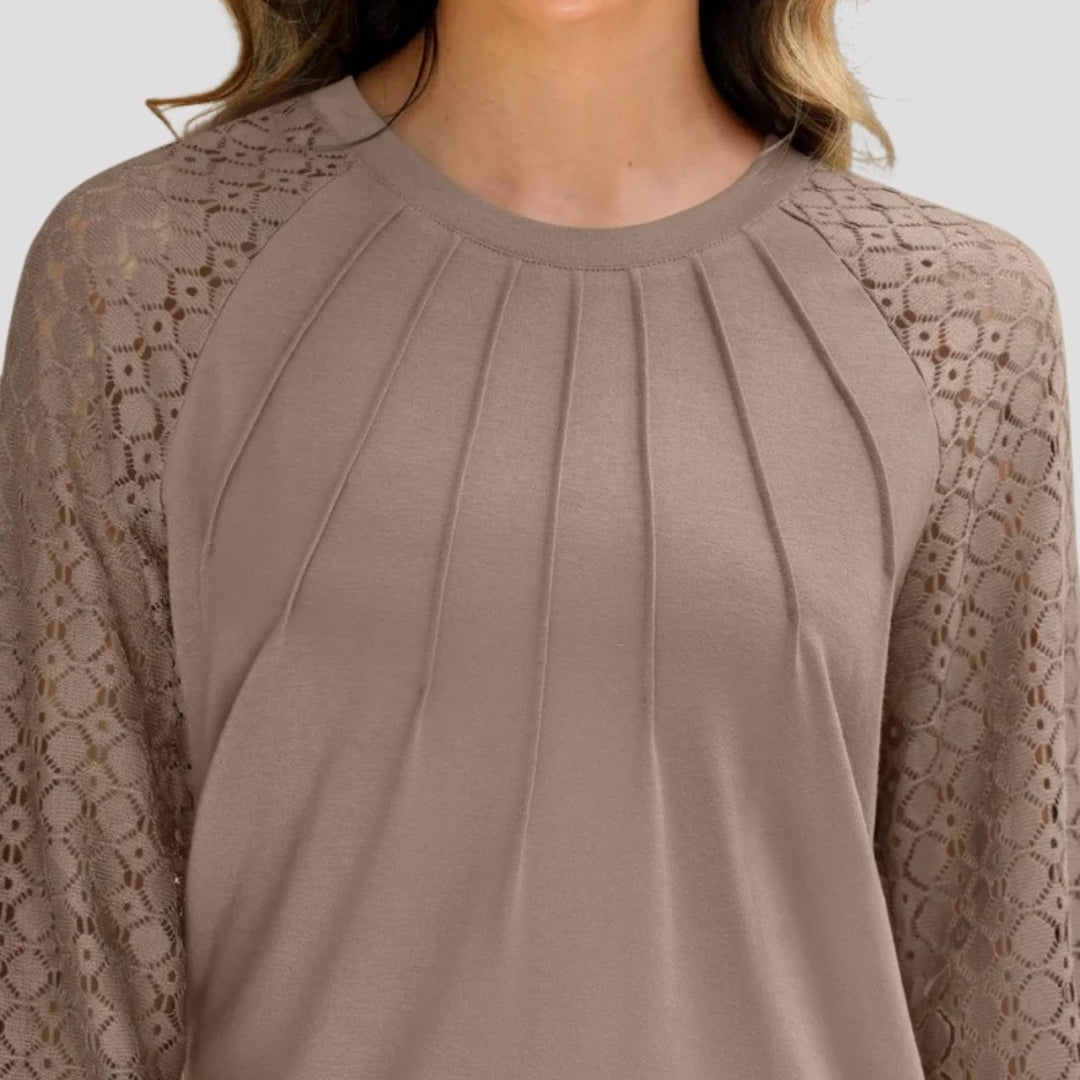 Women's Long Sleeve Blouse | Soft Relaxed Fit Smart Casual Top