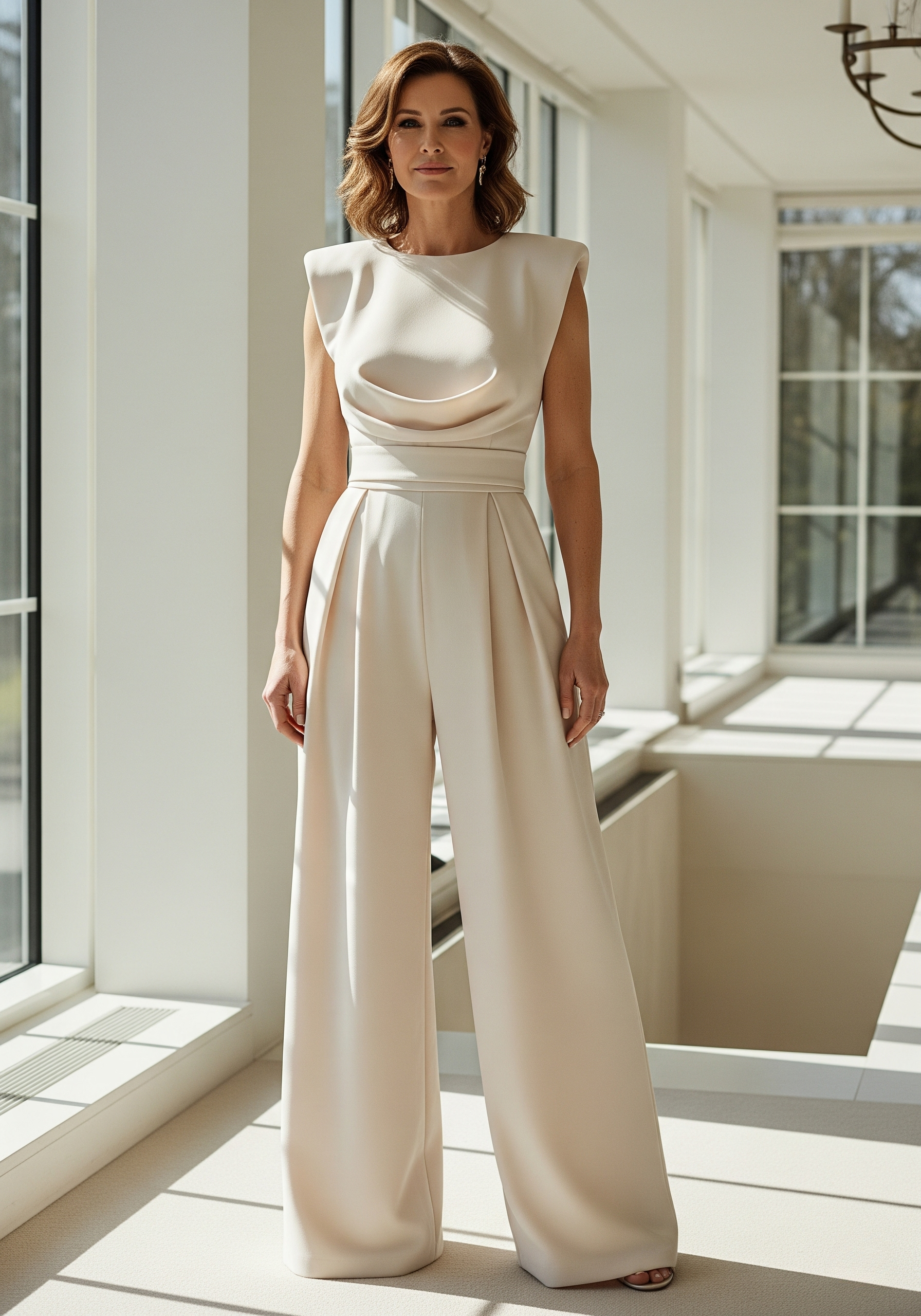 Black Wide Leg Jumpsuit for Women – Formal Elegance