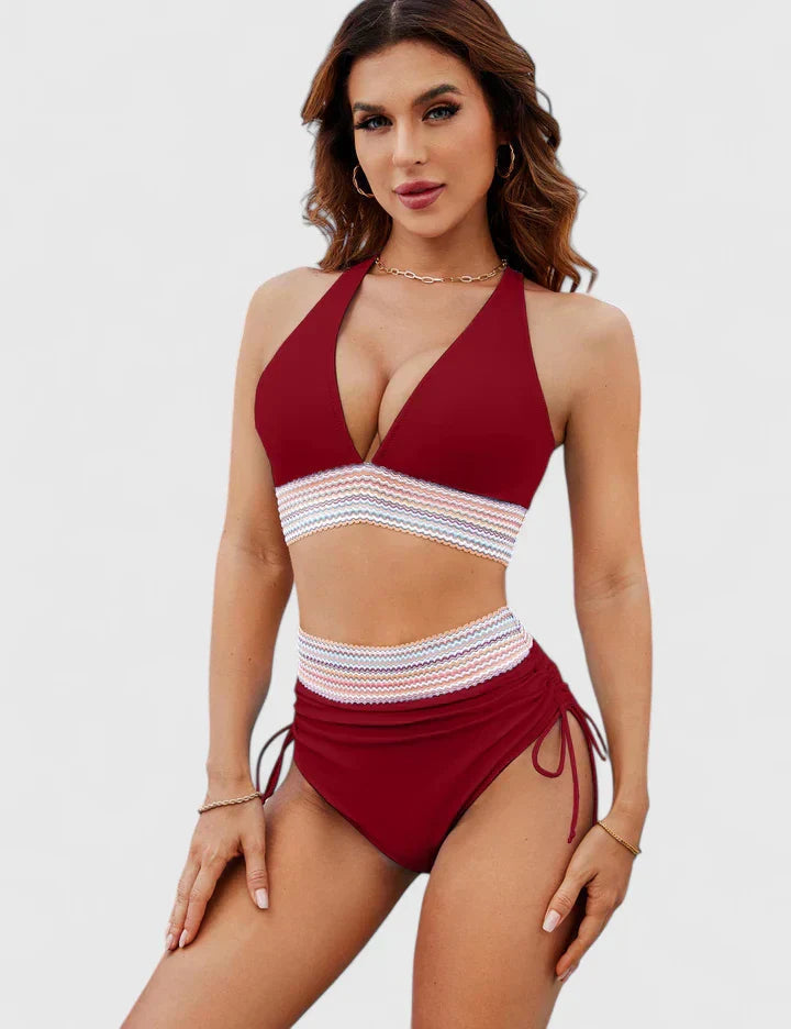 Women's High-Waisted Bikini Set | Tummy Control Swimwear