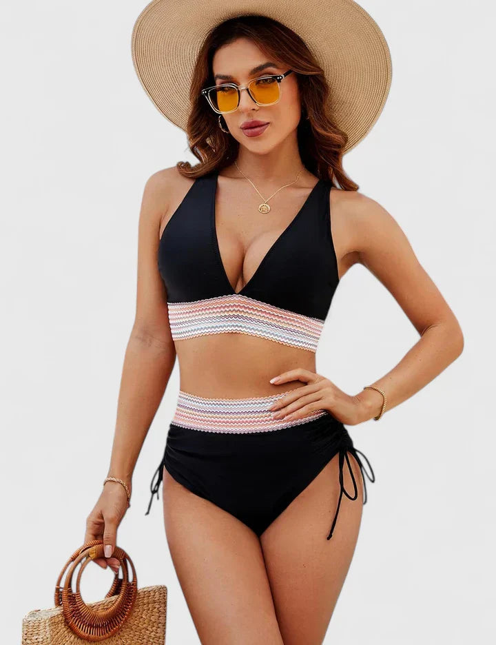Women's High-Waisted Bikini Set | Tummy Control Swimwear