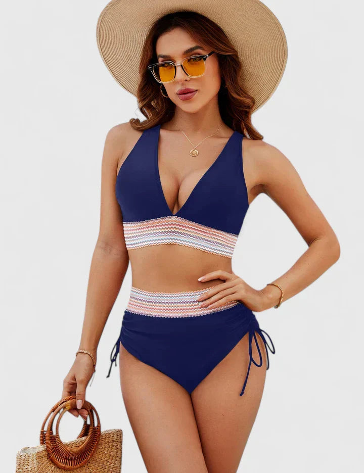Women's High-Waisted Bikini Set | Tummy Control Swimwear