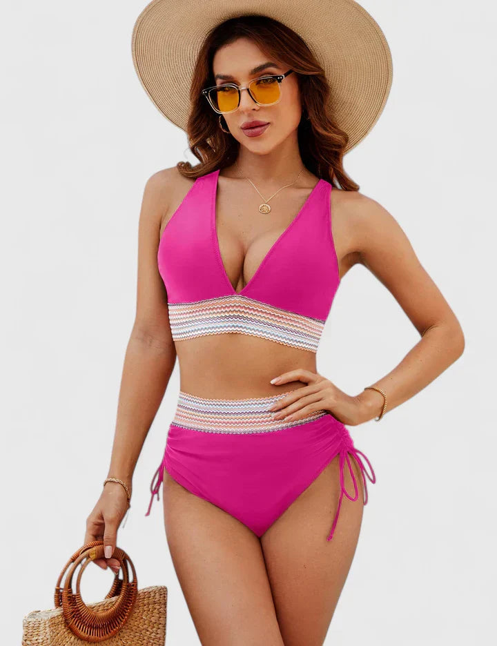 Women's High-Waisted Bikini Set | Tummy Control Swimwear
