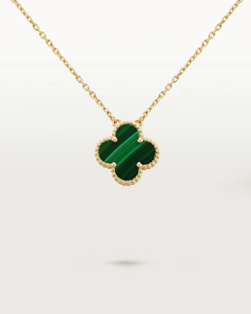 Stainless Steel Four-Leaf Clover Pendant Necklace for Women
